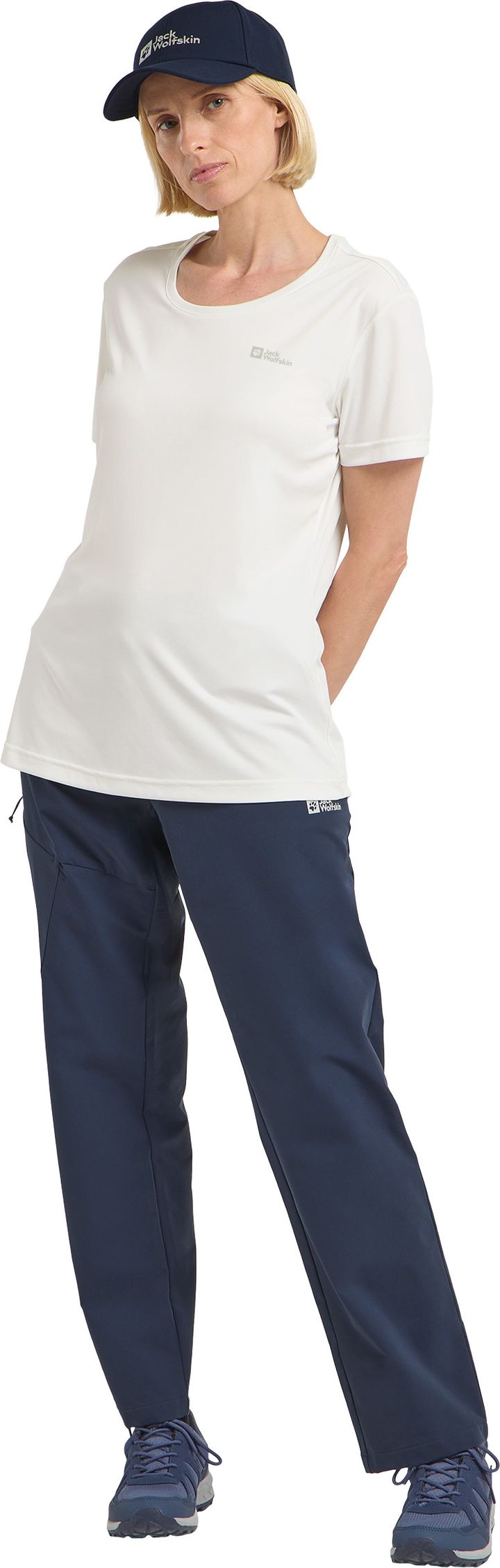 Jack Wolfskin Women's Tech Tee Stark White Jack Wolfskin