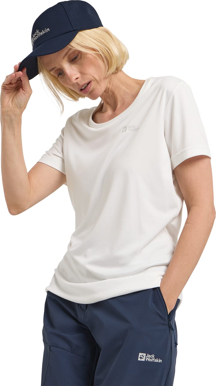 Jack Wolfskin Women's Tech Tee Stark White Jack Wolfskin