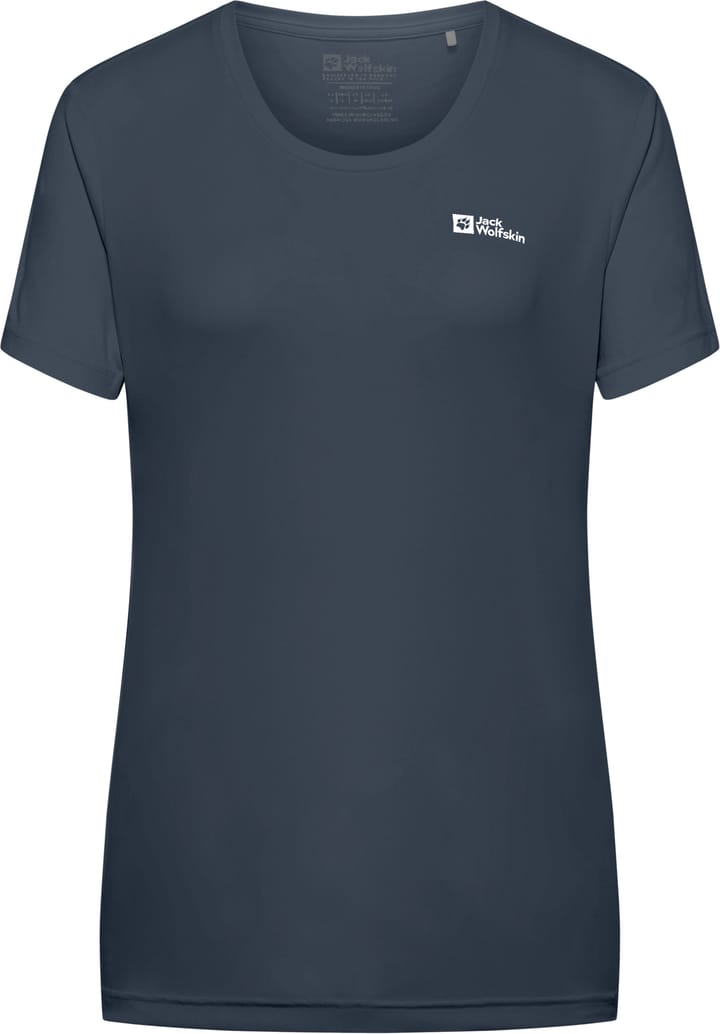 Jack Wolfskin Women's Tech Tee Midnight Sky Jack Wolfskin