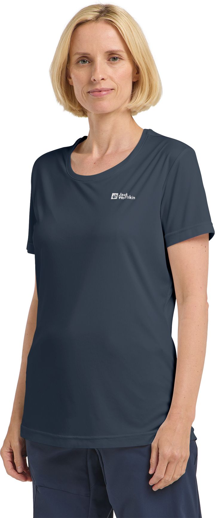 Jack Wolfskin Women's Tech Tee Midnight Sky Jack Wolfskin
