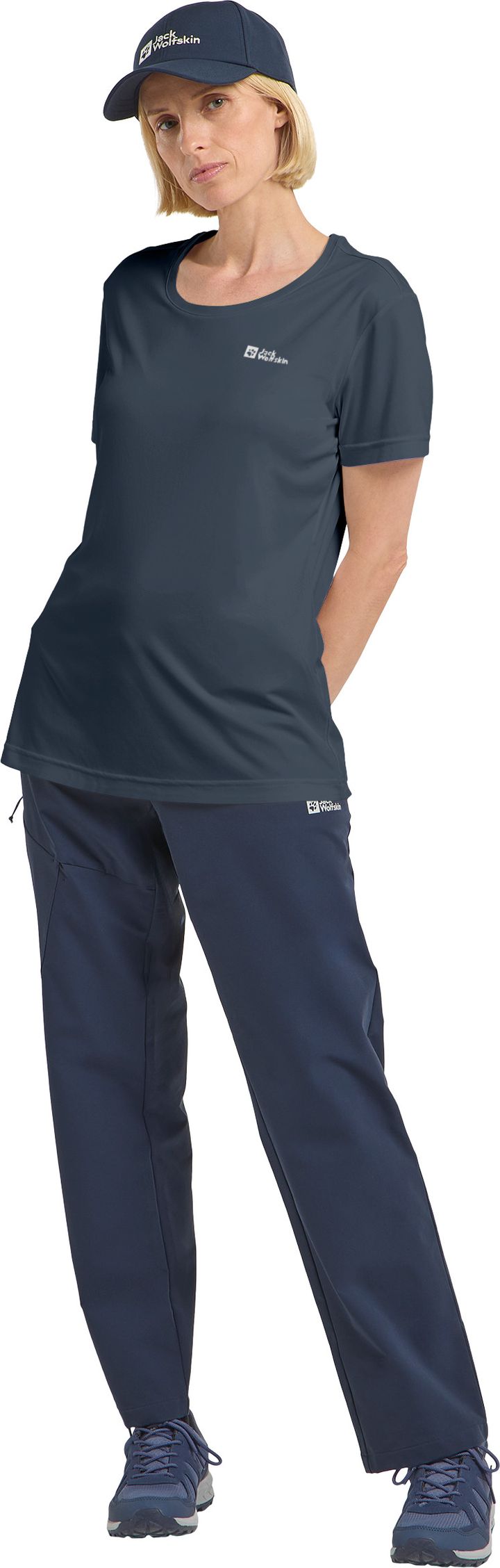 Jack Wolfskin Women's Tech Tee Midnight Sky Jack Wolfskin