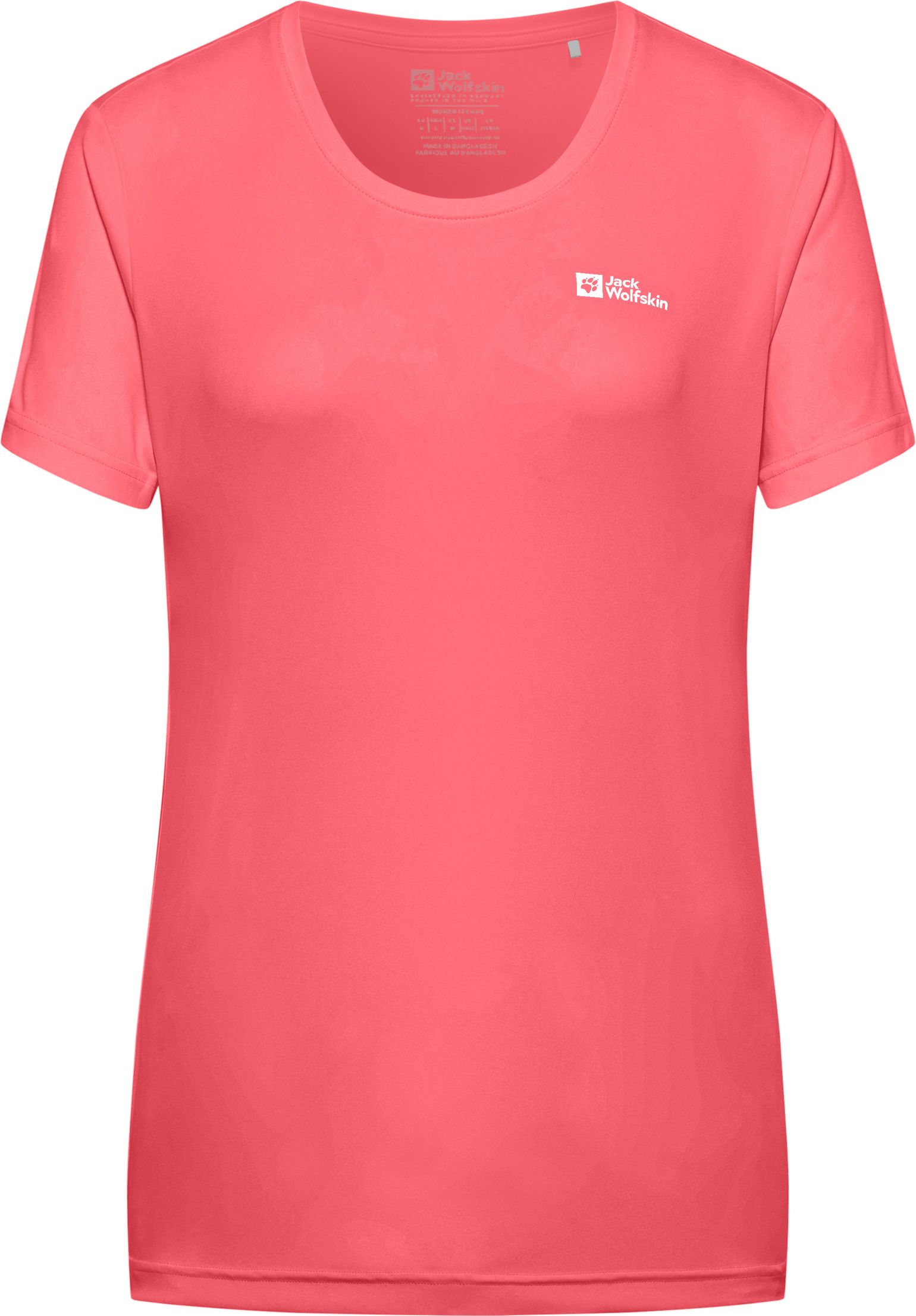 Jack Wolfskin Women's Tech Tee Sunset Coral