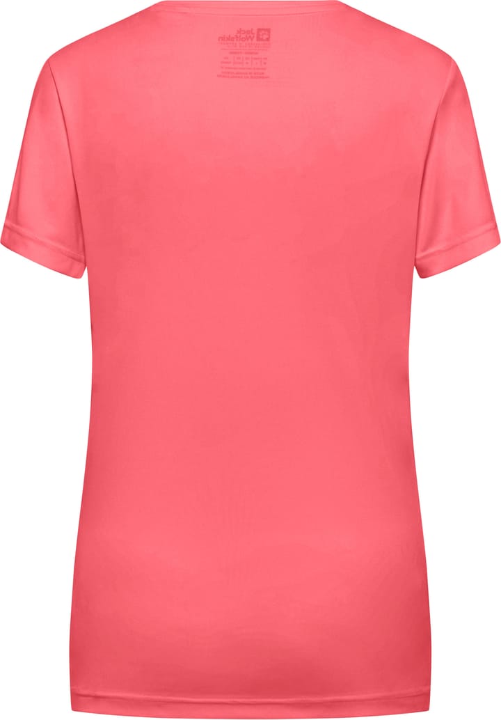Jack Wolfskin Women's Tech Tee Sunset Coral Jack Wolfskin Jack Wolfskin Women's Tech Tee Sunset Coral Jack Wolfskin