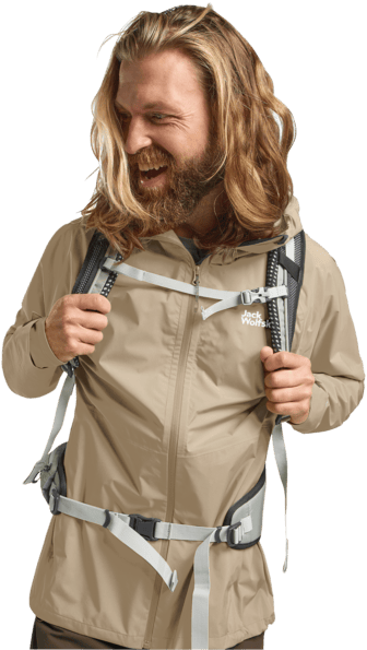 Jack Wolfskin Men's Prelight 2.5l Layer Jacket Hazel Wood Jack Wolfskin