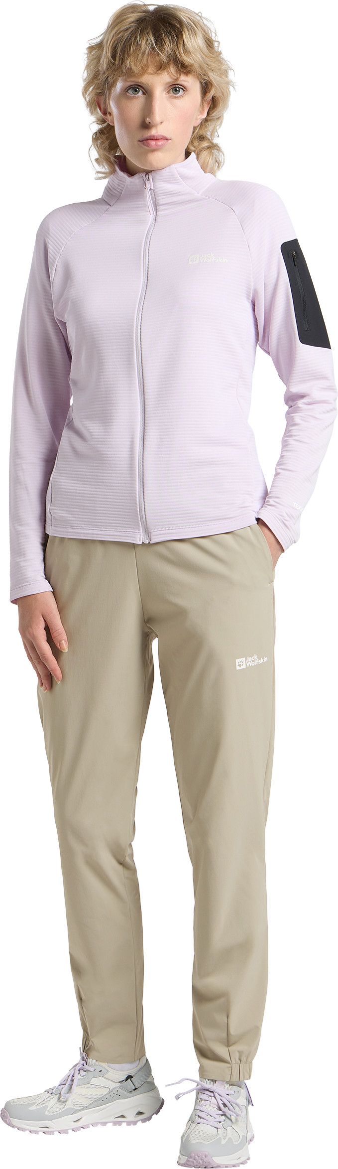 Jack Wolfskin Women's Prelight Ful Zip Pale Lavendar Jack Wolfskin