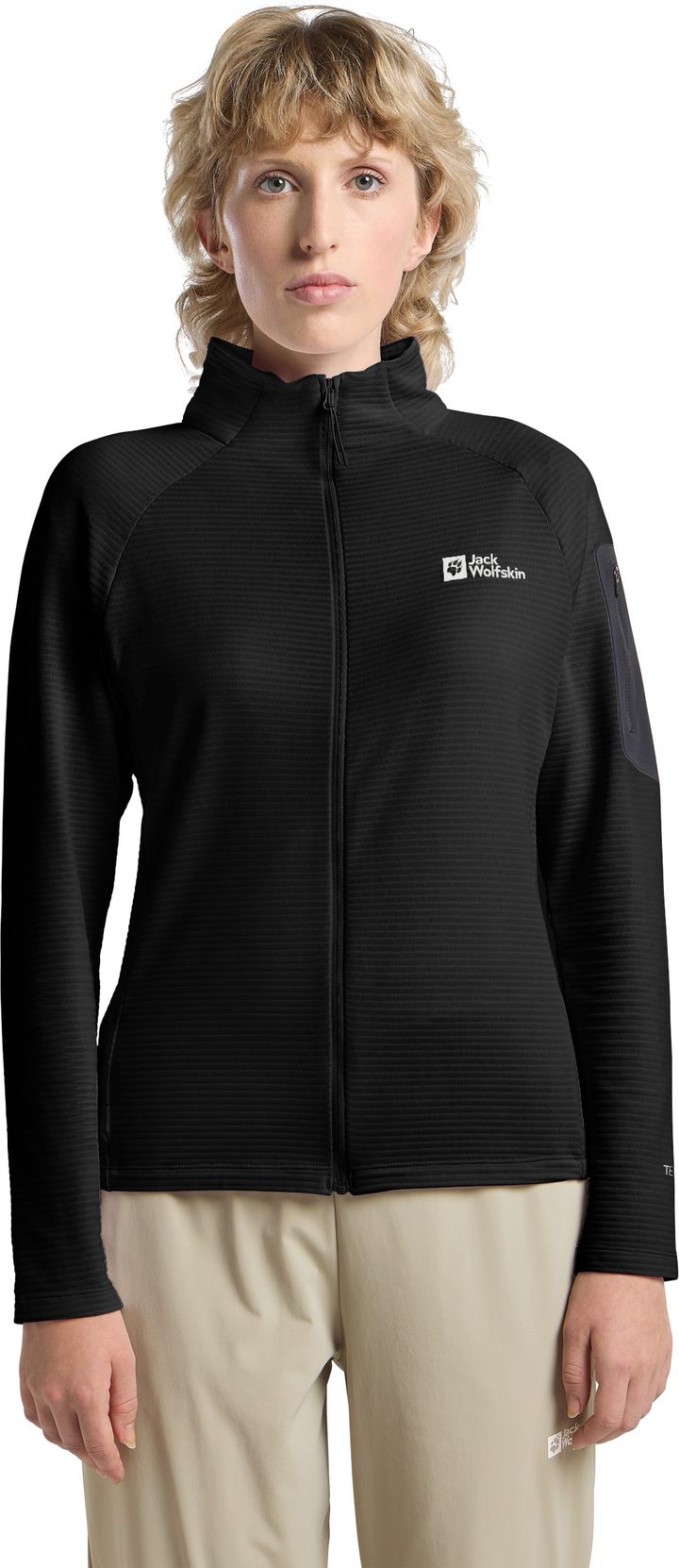 Jack Wolfskin Women's Prelight Ful Zip Black Jack Wolfskin