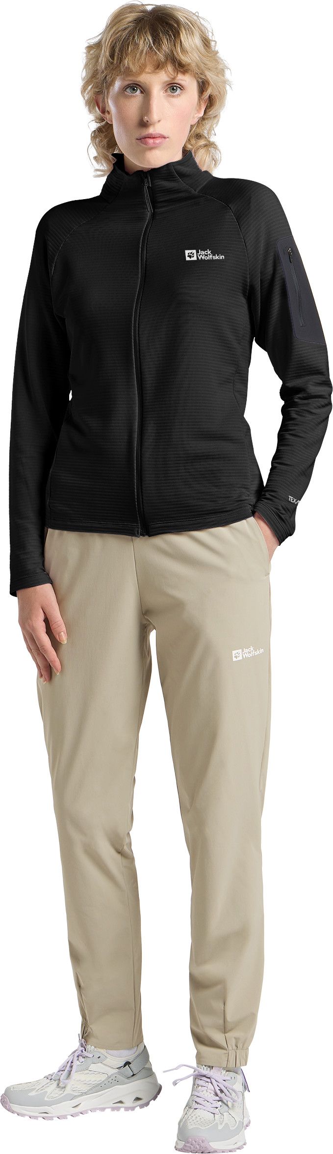 Jack Wolfskin Women's Prelight Ful Zip Black Jack Wolfskin