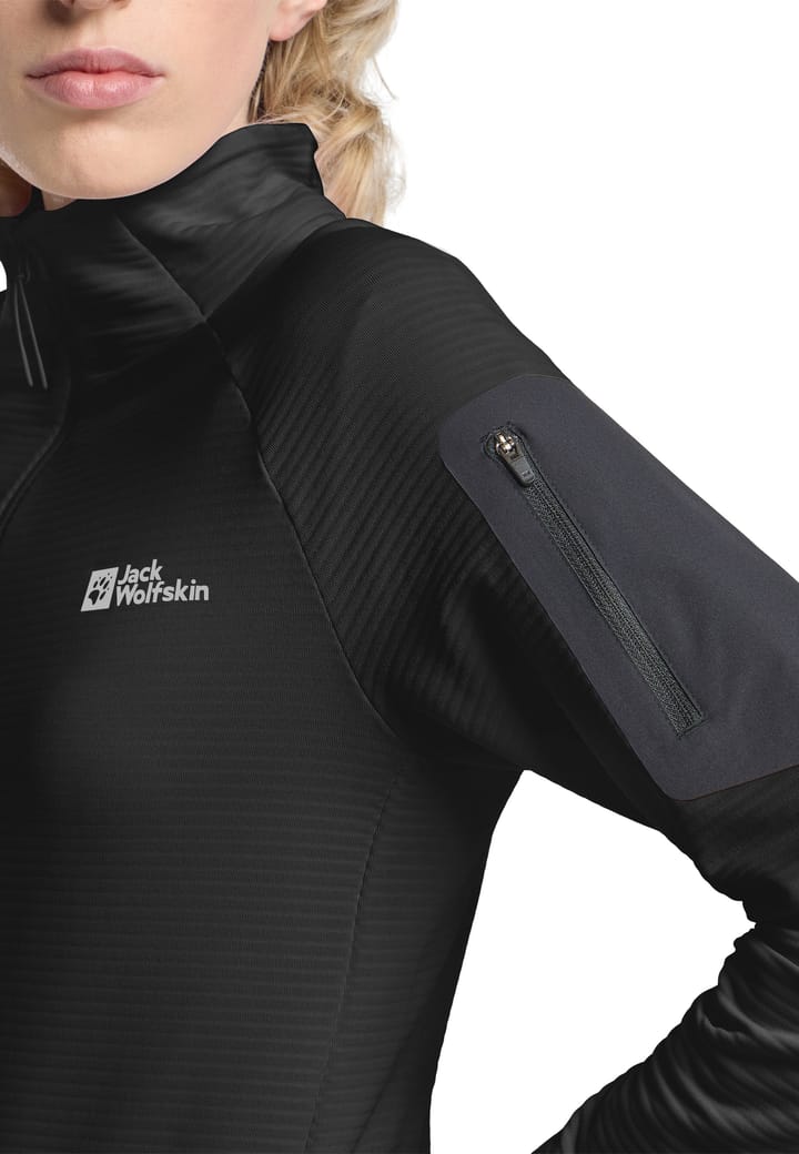 Jack Wolfskin Women's Prelight Ful Zip Black Jack Wolfskin