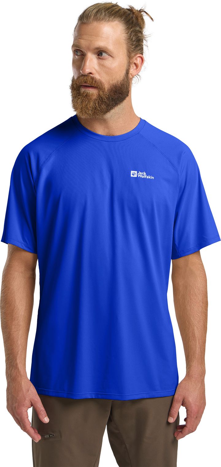 Jack Wolfskin Men's Prelight Swift Tee Vibrant Blue Jack Wolfskin Jack Wolfskin Men's Prelight Swift Tee Vibrant Blue Jack Wolfskin