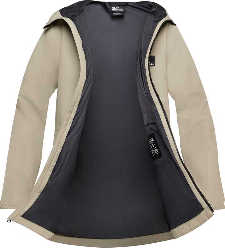 Jack Wolfskin Women's Terraview 2L Parka Stone Jack Wolfskin