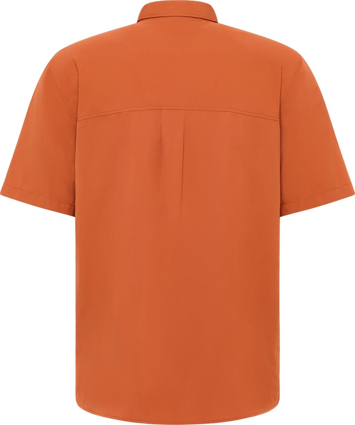 Jack Wolfskin Men's Sierra Canyon Sortsleeve Shirt Burnt Orange Jack Wolfskin
