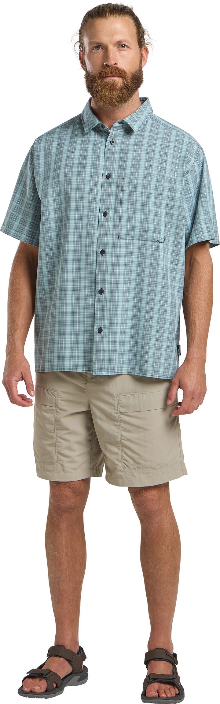 Jack Wolfskin Men's Meseta Shirt Check Dark Navy Jack Wolfskin