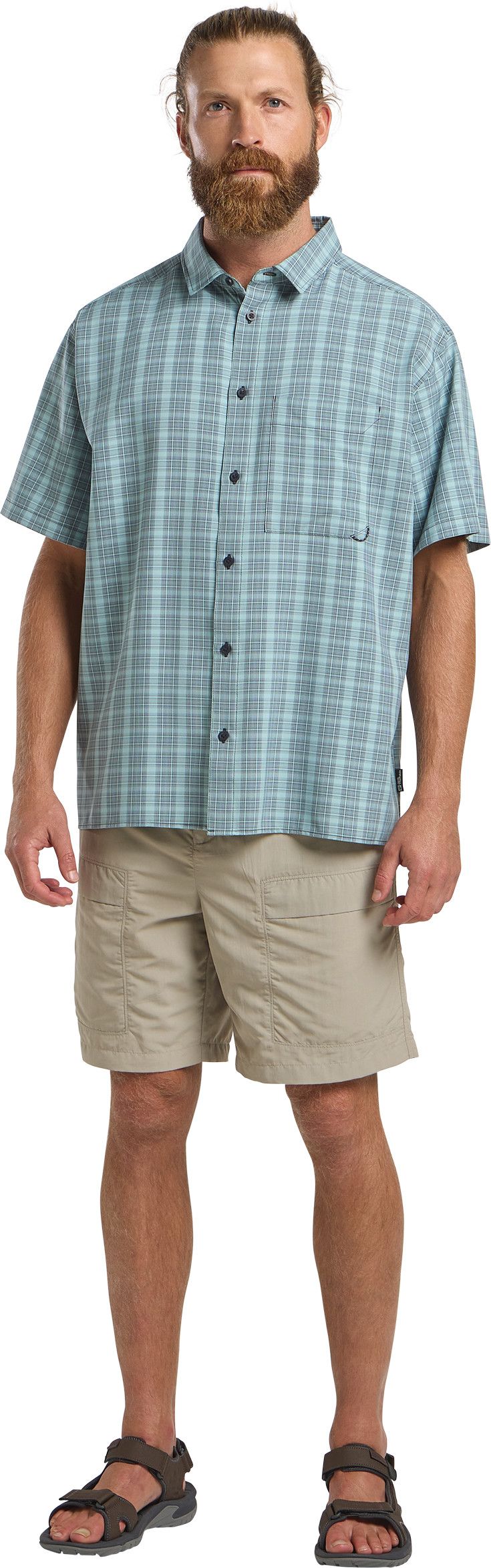 Jack Wolfskin Men's Meseta Shirt Check Dark
