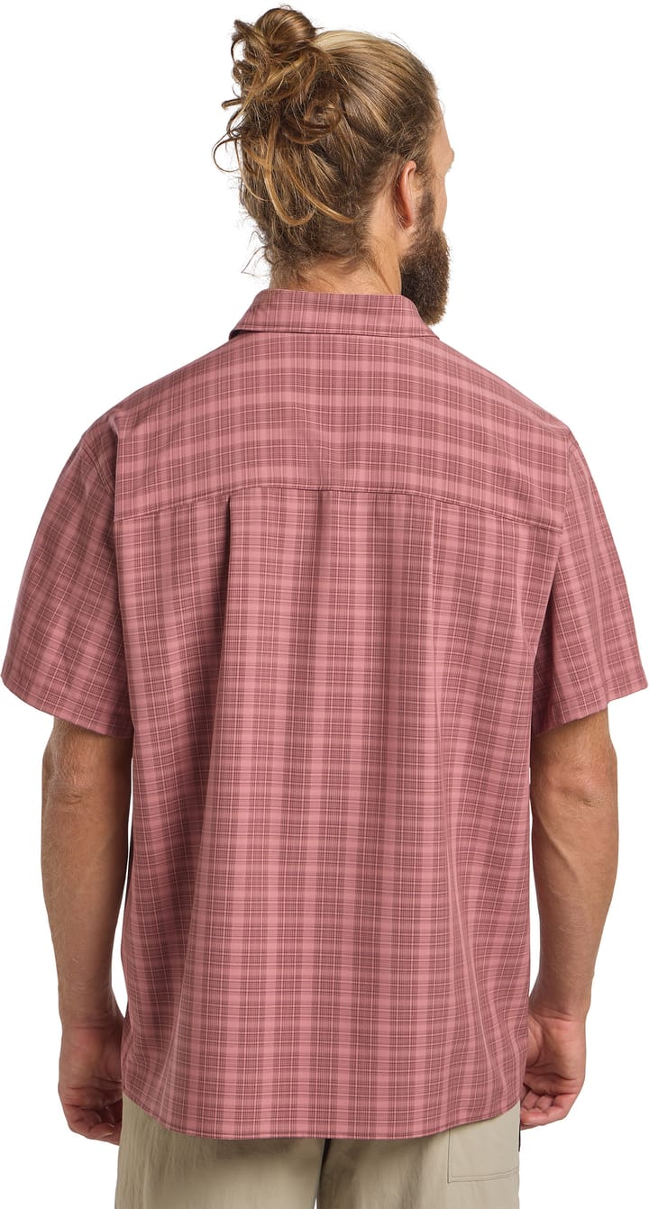 Jack Wolfskin Men's Meseta Shirt Check Dark Rust Jack Wolfskin