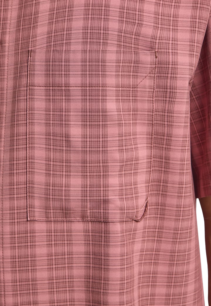 Jack Wolfskin Men's Meseta Shirt Check Dark Rust Jack Wolfskin