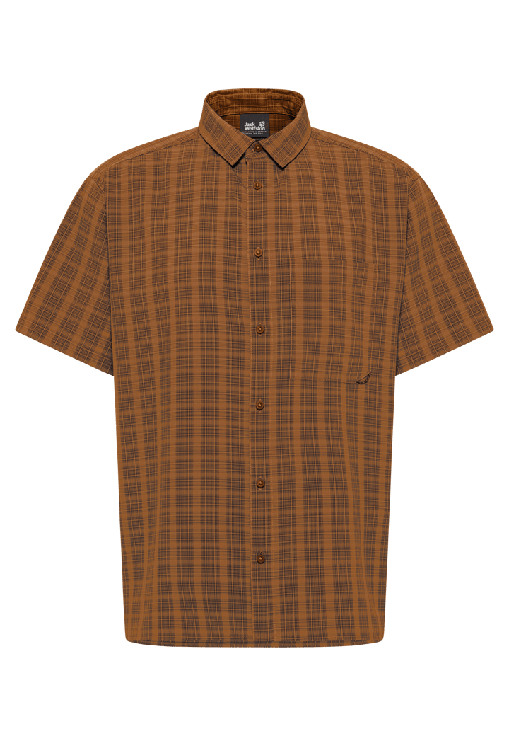 Jack Wolfskin Men's Meseta Shirt Check Autumn Leaves Jack Wolfskin
