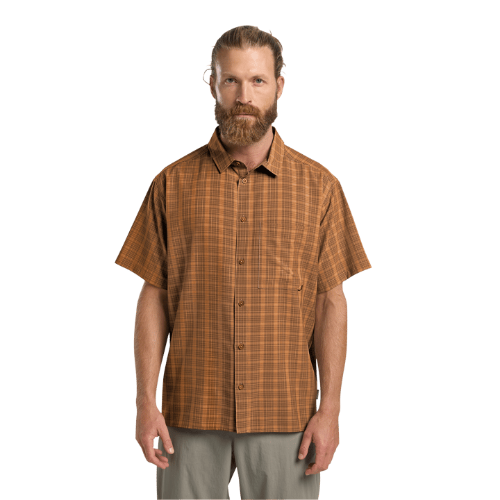 Jack Wolfskin Men's Meseta Shirt Check Autumn Leaves Jack Wolfskin
