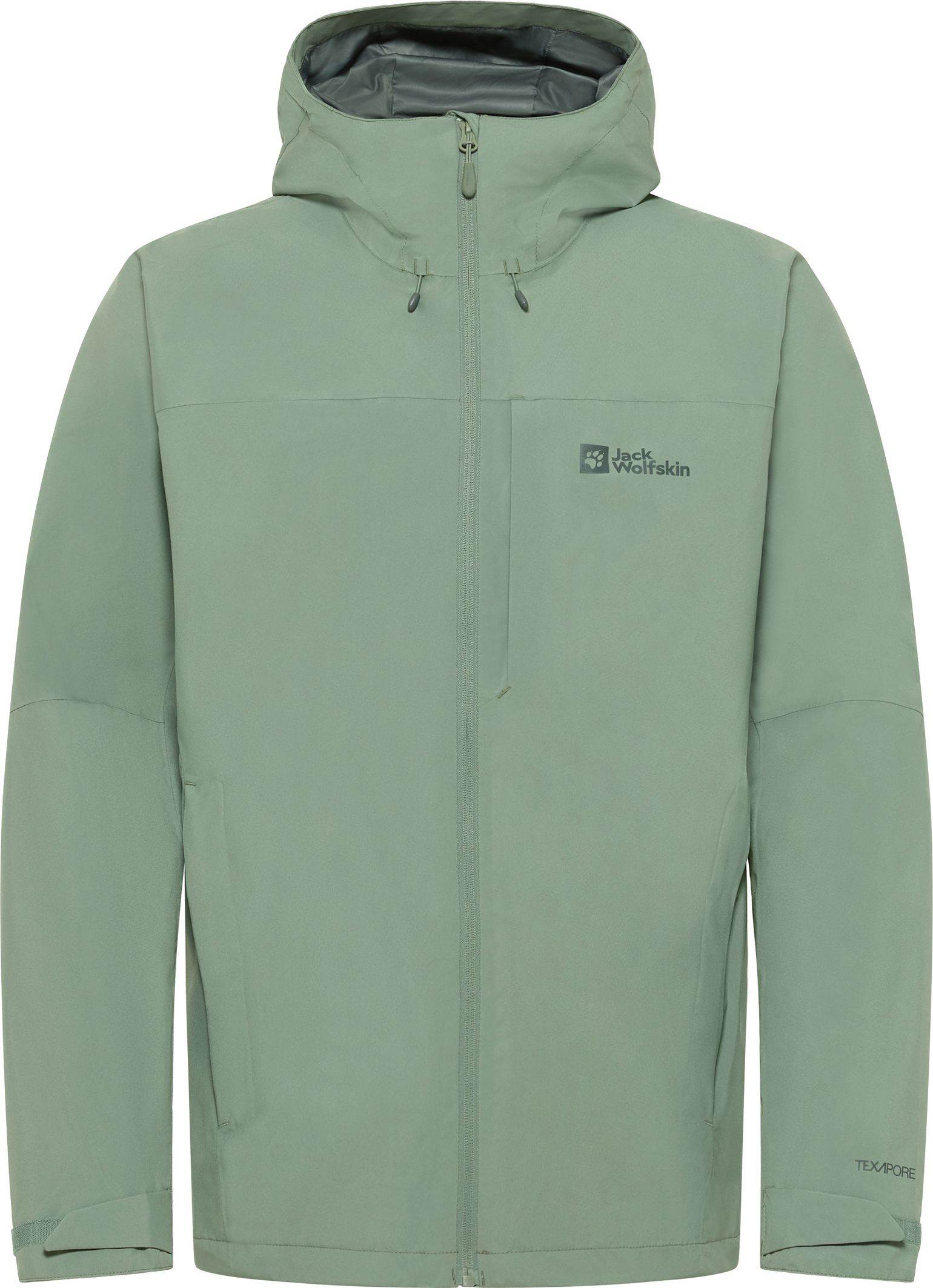 Jack Wolfskin Men's Tempest 2L Jacket Eucalyptus