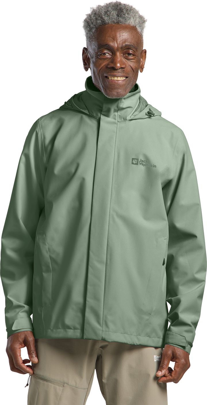 Jack Wolfskin Men's Trailtime 2L Jacket Eucalyptus Jack Wolfskin Jack Wolfskin Men's Trailtime 2L Jacket Eucalyptus Jack Wolfskin