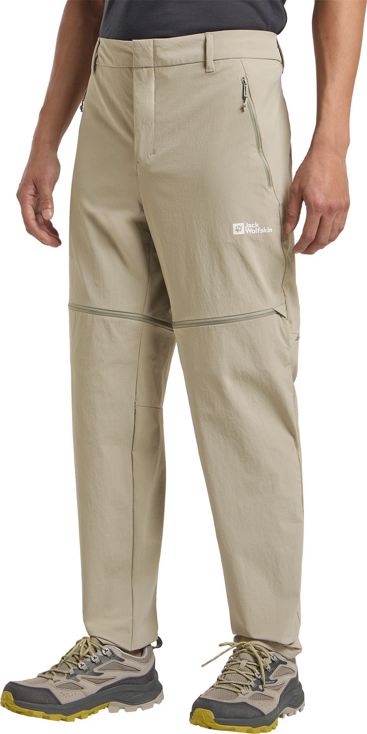 Jack Wolfskin Men's Hikeout Zip Off Pants Stone Jack Wolfskin