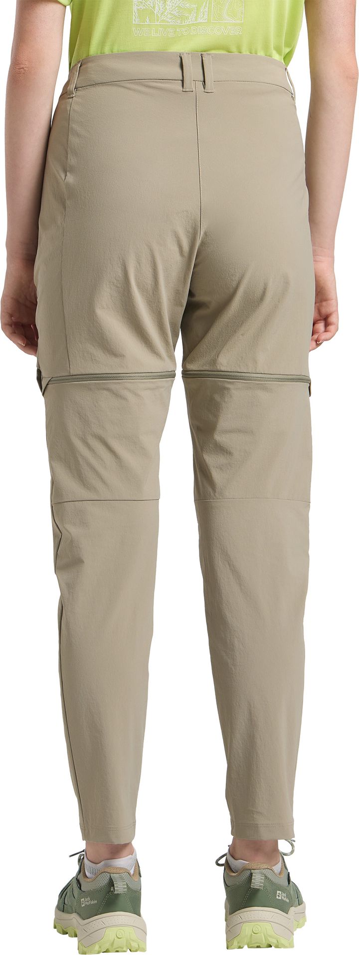Jack Wolfskin Women's Hikeout Zip Off Pants Stone Jack Wolfskin