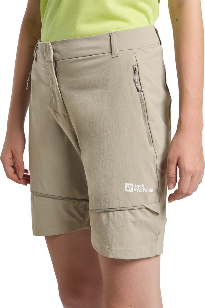 Jack Wolfskin Women's Hikeout Zip Off Pants Stone Jack Wolfskin