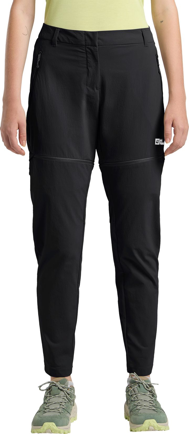 Jack Wolfskin Women's Hikeout Zip Off Pants Black Jack Wolfskin
