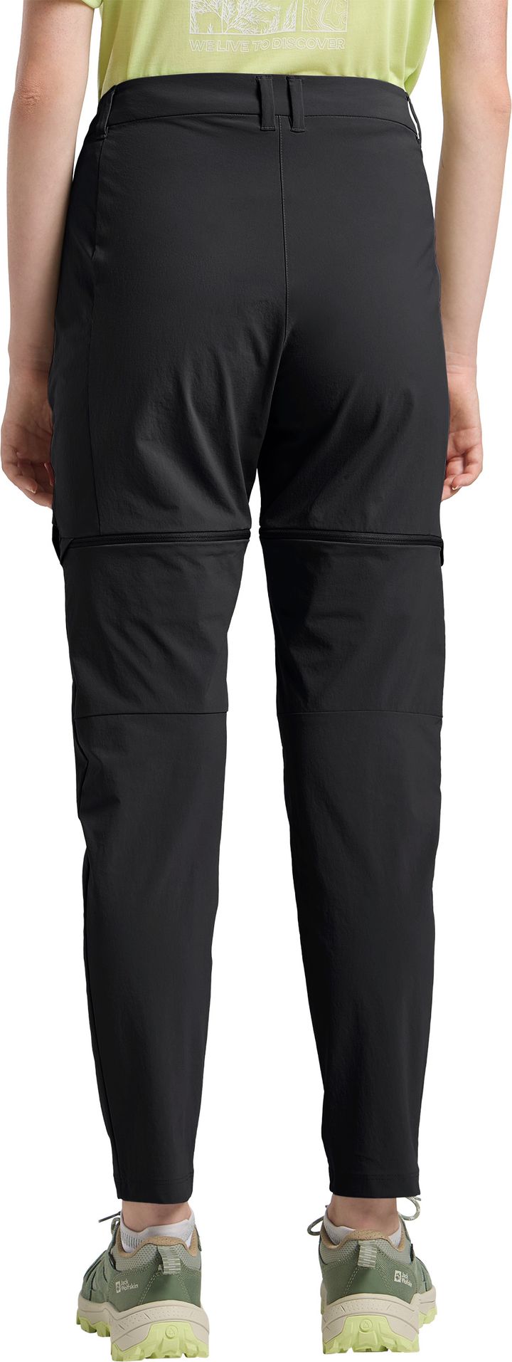 Jack Wolfskin Women's Hikeout Zip Off Pants Black Jack Wolfskin