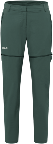 Jack Wolfskin Women's Hikeout Zip Off Pants Sago Palm