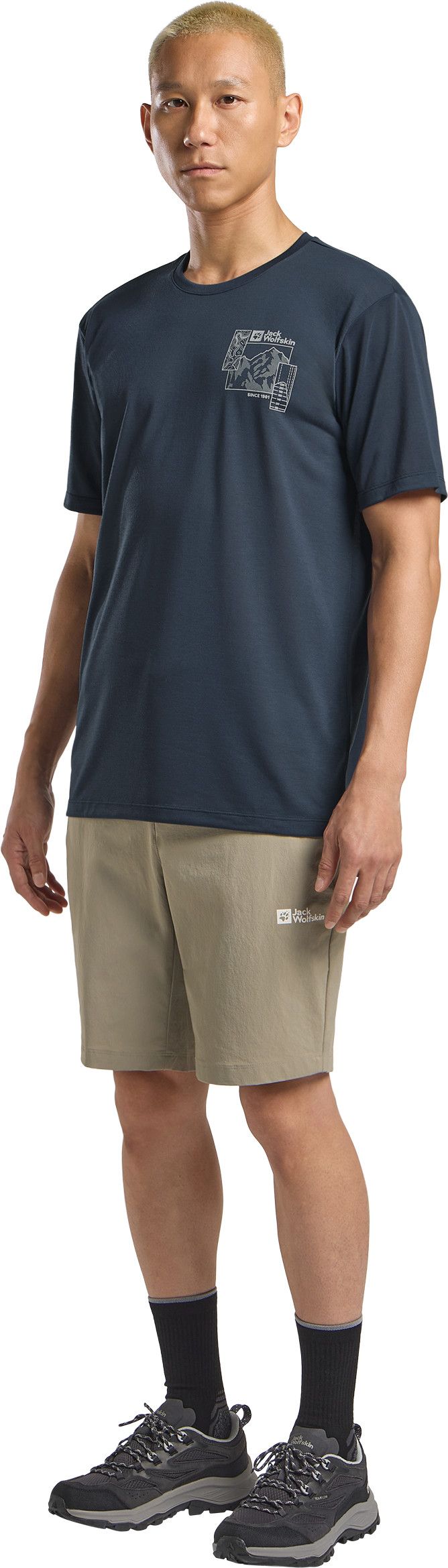Jack Wolfskin Men's Hikeout Shorts Stone Jack Wolfskin