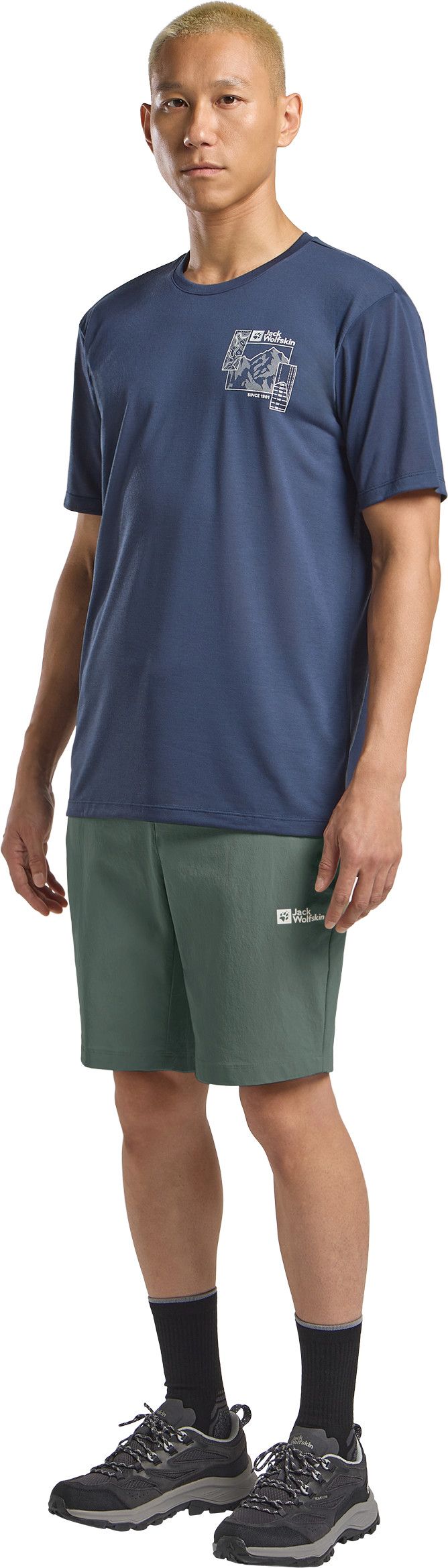 Jack Wolfskin Men's Hikeout Shorts Slate Green Jack Wolfskin