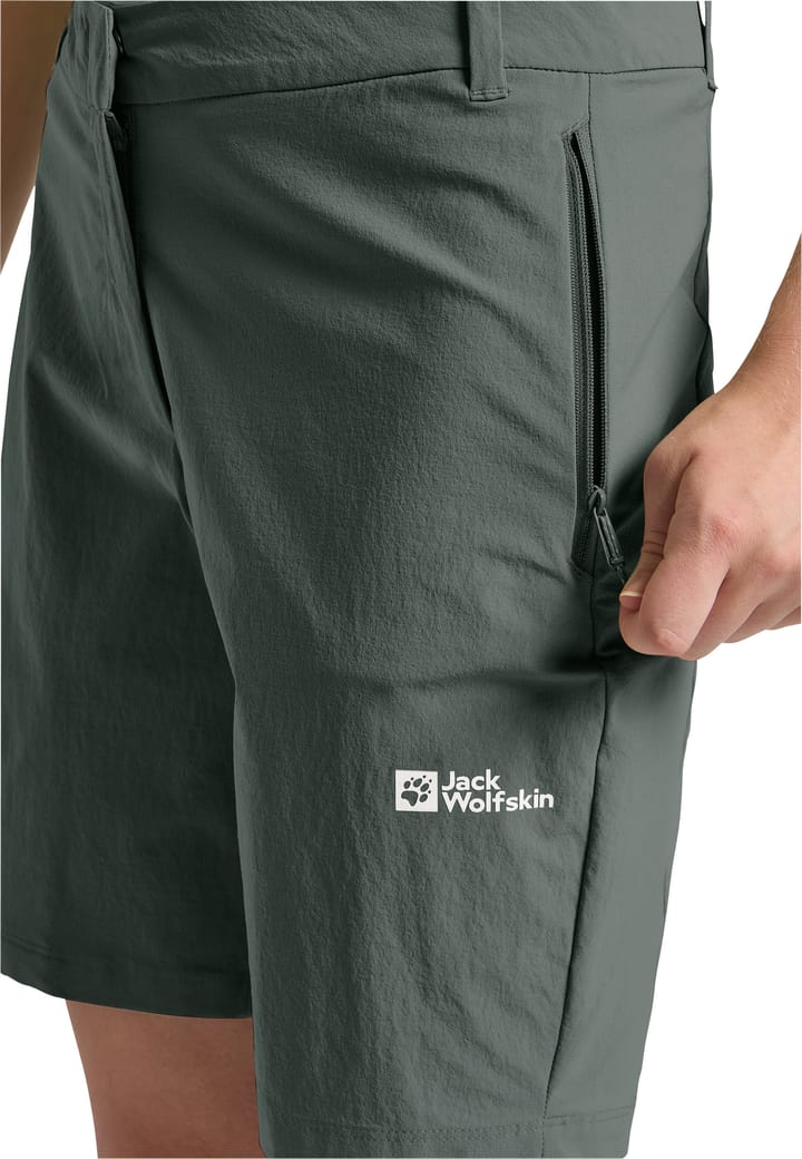 Jack Wolfskin Women's Hikeout Shorts Slate Green Jack Wolfskin