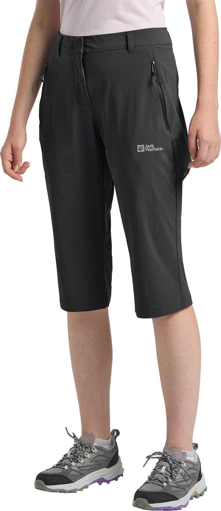 Jack Wolfskin Women's Hikeout 3/4 Pants Black Jack Wolfskin