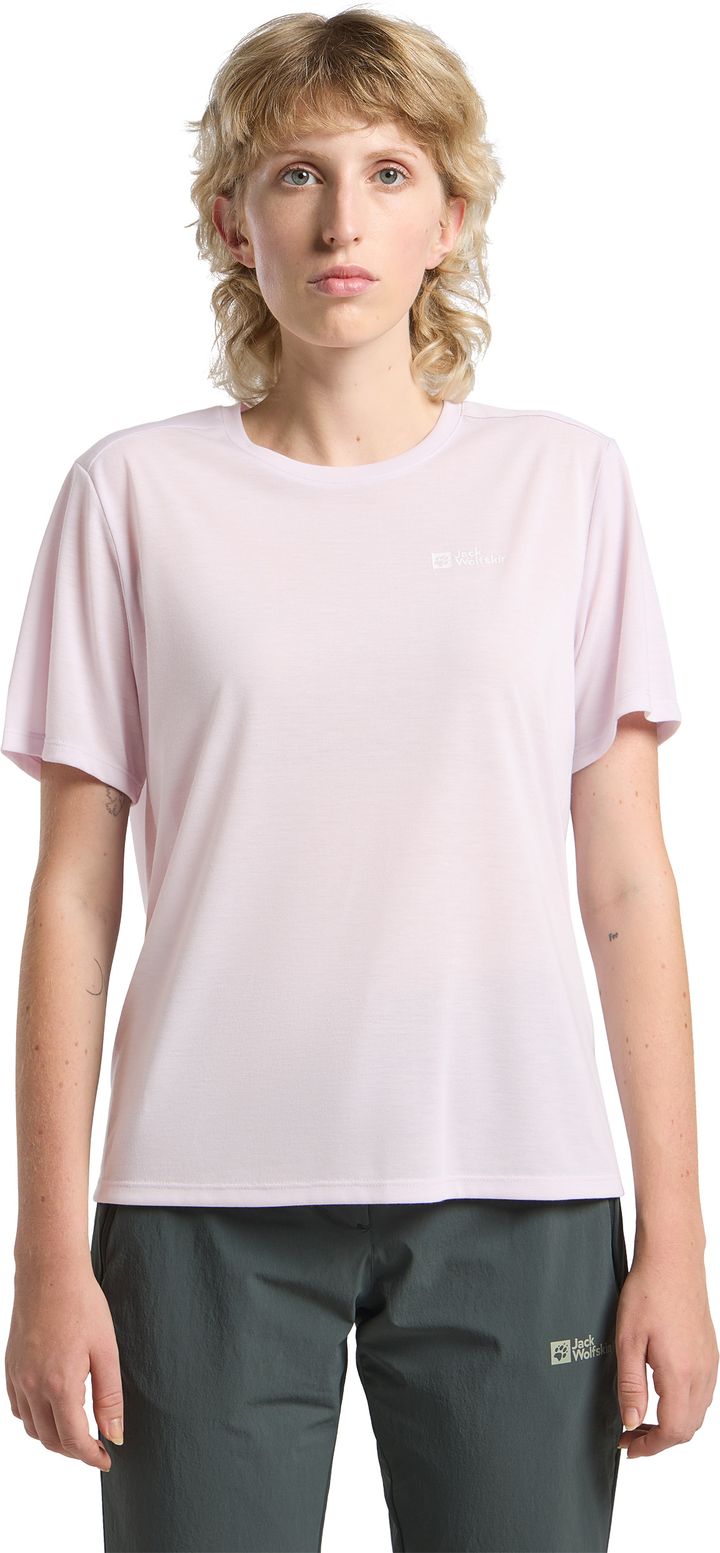 Jack Wolfskin Women's Vonnan Short Sleeve Tee  Pale Lavendar Jack Wolfskin