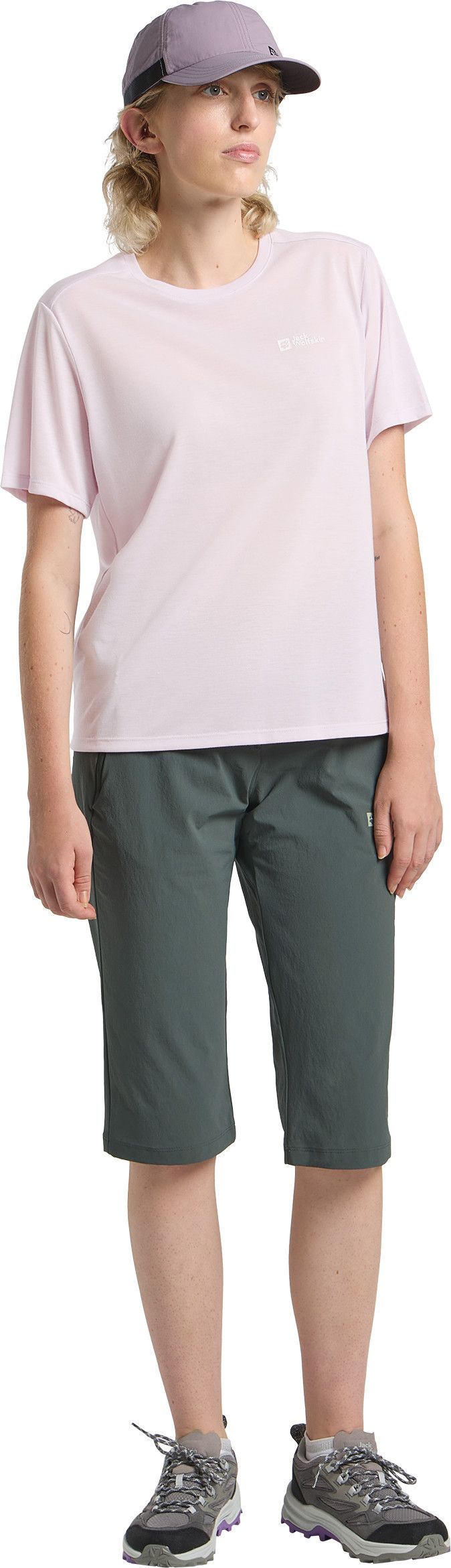 Jack Wolfskin Women's Vonnan Short Sleeve Tee  Pale Lavendar Jack Wolfskin
