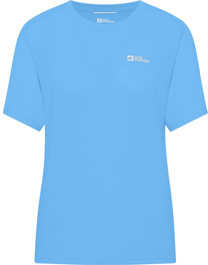 Jack Wolfskin Women's Vonnan Short Sleeve Tee  Mid Blue Jack Wolfskin