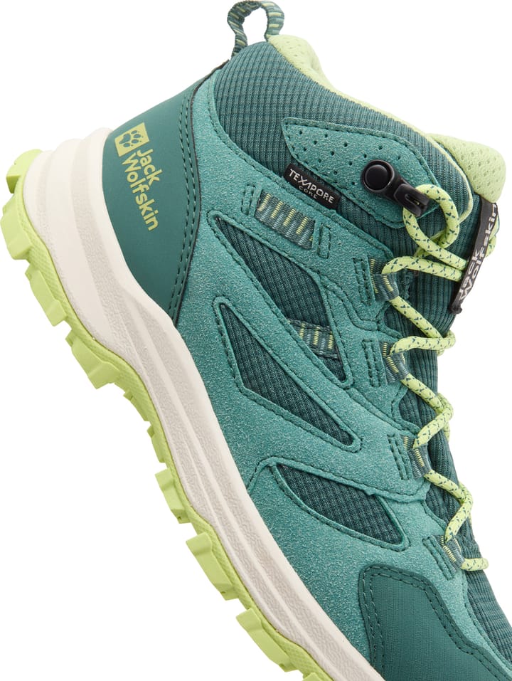 Jack Wolfskin Kid's VOJO TOUR TEXAPORE MID Jade Green Jack Wolfskin