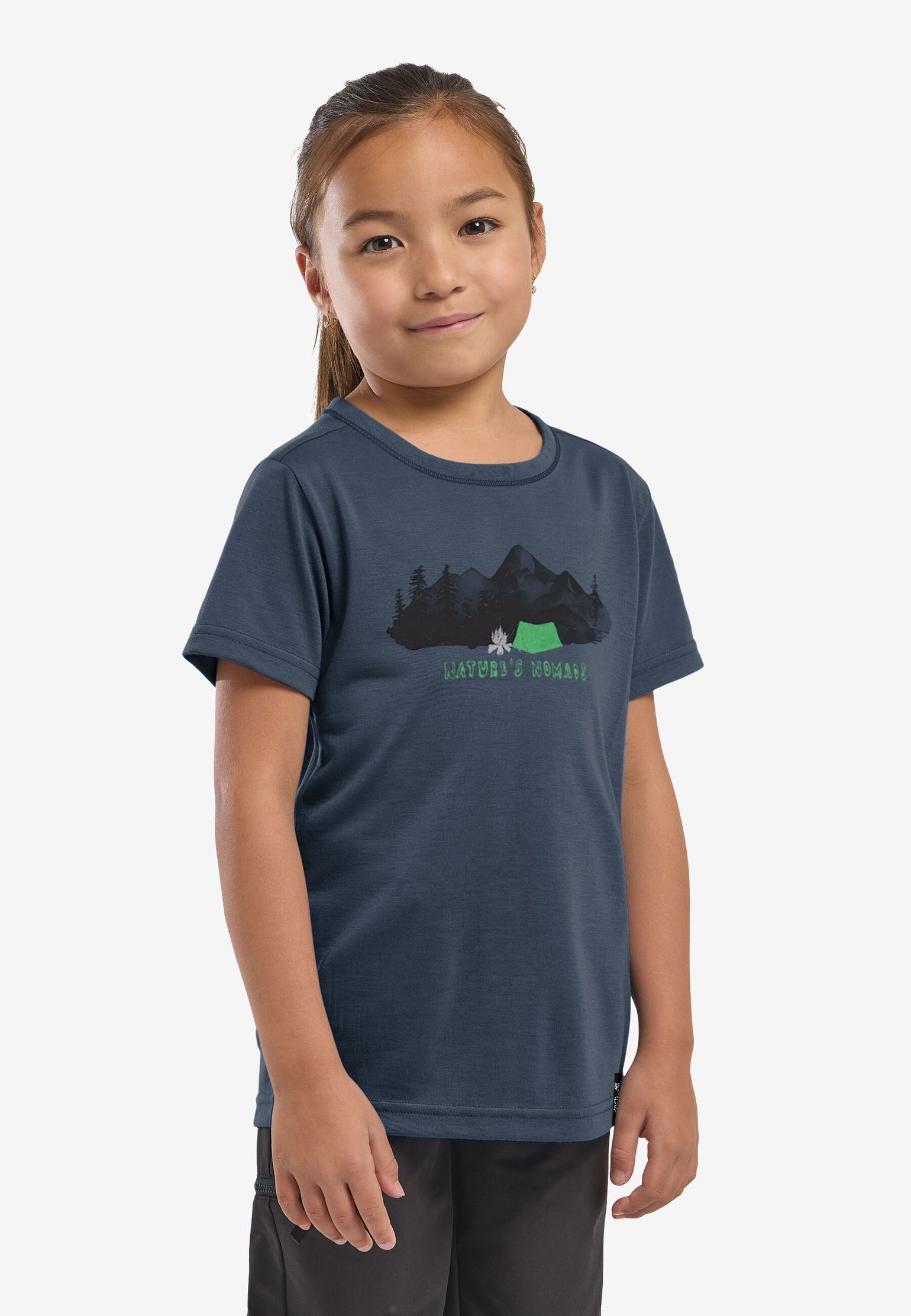 Jack Wolfskin Kids' Hiking Graphic T Midnight Sky