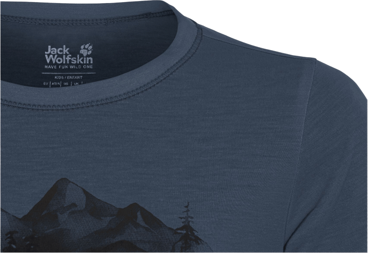 Jack Wolfskin Kids' Hiking Graphic T Midnight Sky Jack Wolfskin