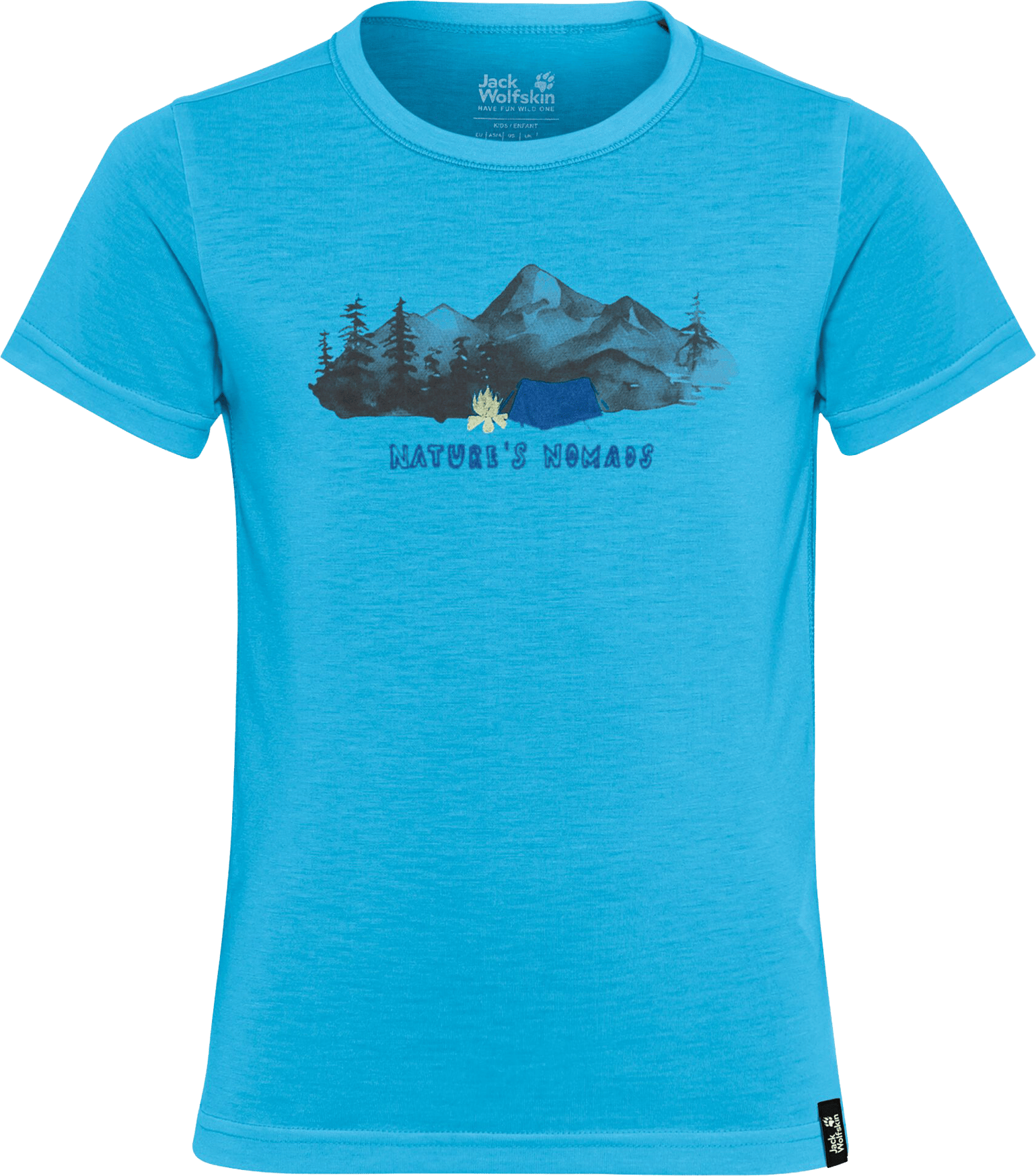 Jack Wolfskin Kids' Hiking Graphic T Empire Blue