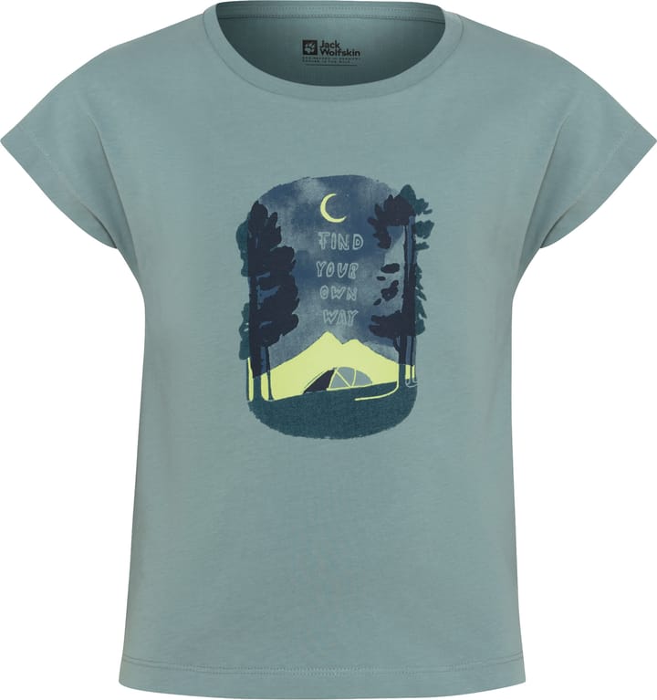 Jack Wolfskin Kids' Graphic Girls Tee Print Soft Jade Jack Wolfskin
