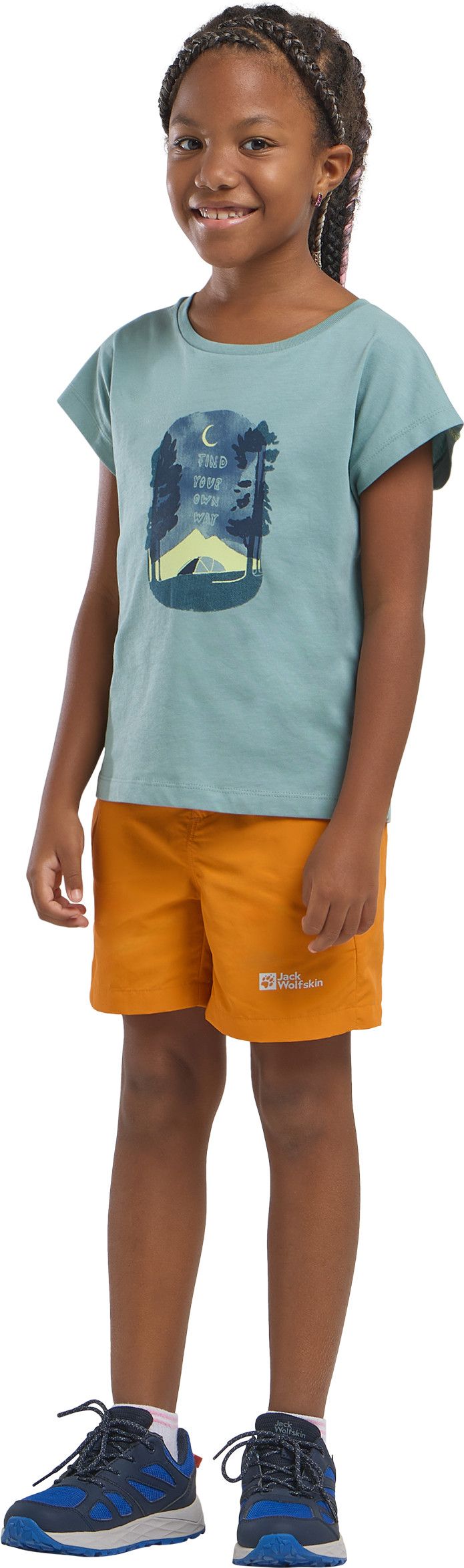 Jack Wolfskin Kids' Graphic Girls Tee Print Soft Jade Jack Wolfskin
