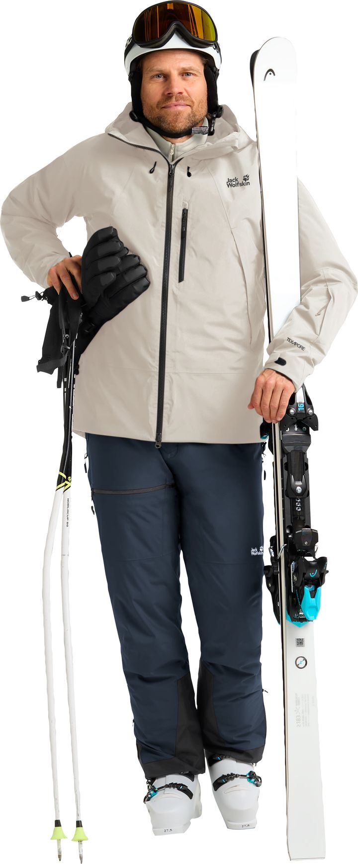Jack Wolfskin Men's Flowline Pro 2l Ins Jacket Pale Sand Jack Wolfskin