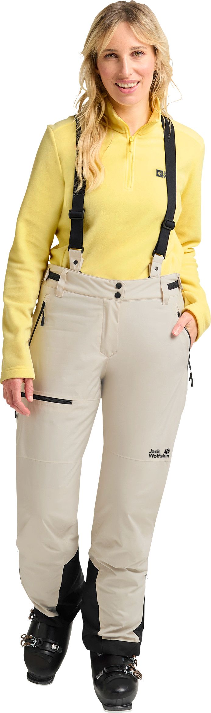 Jack Wolfskin Women's Flowline Pro 2l Ins Pants Pale Sand Jack Wolfskin