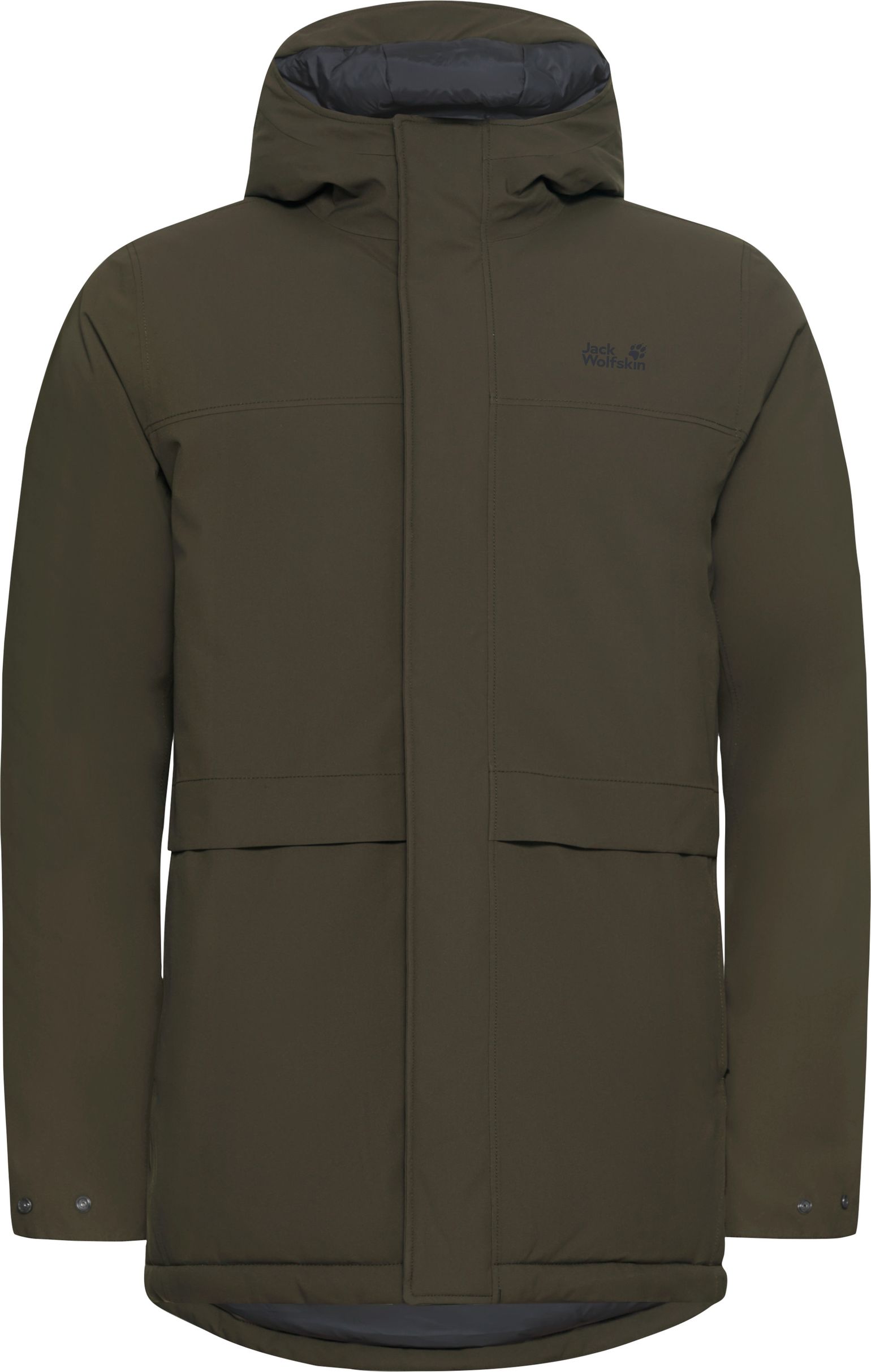 Jack Wolfskin Men's Cold Camp Coat Obsidian Moss