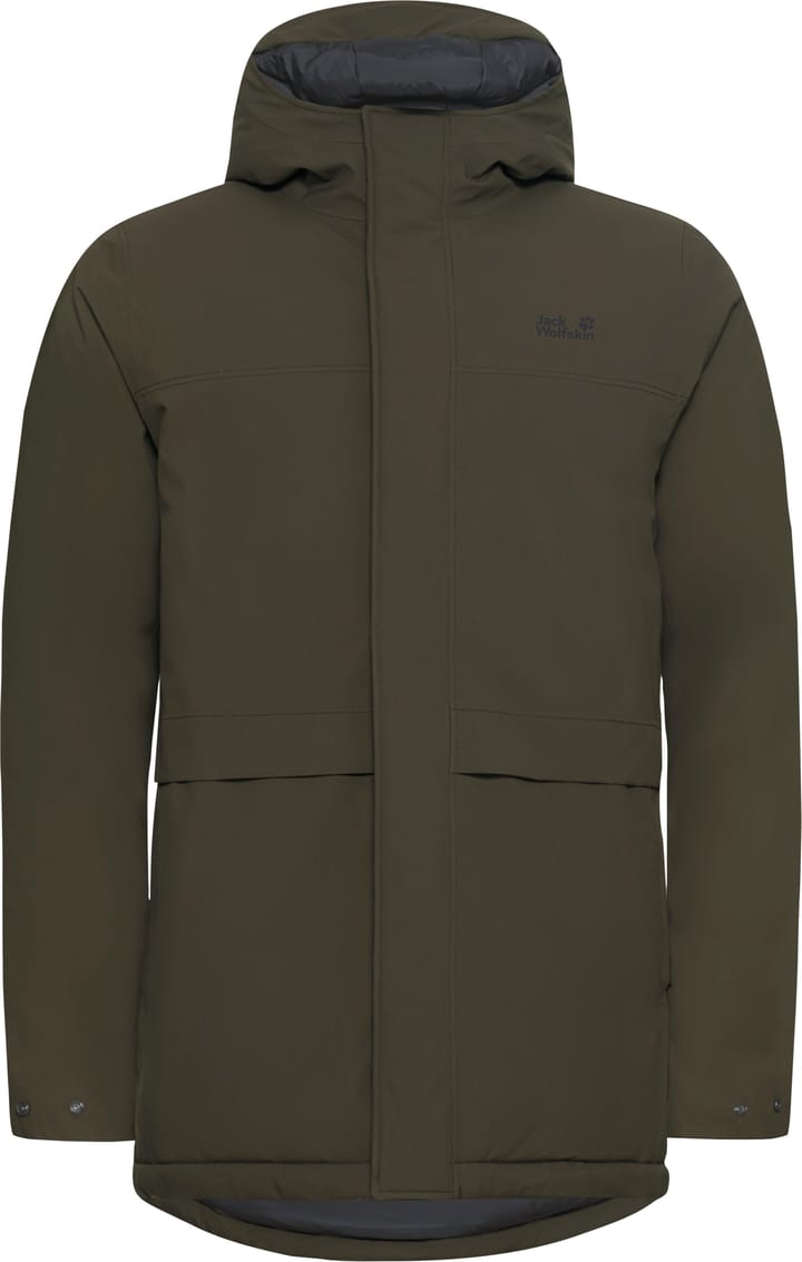 Jack Wolfskin Men's Cold Camp Coat Obsidian Moss Jack Wolfskin