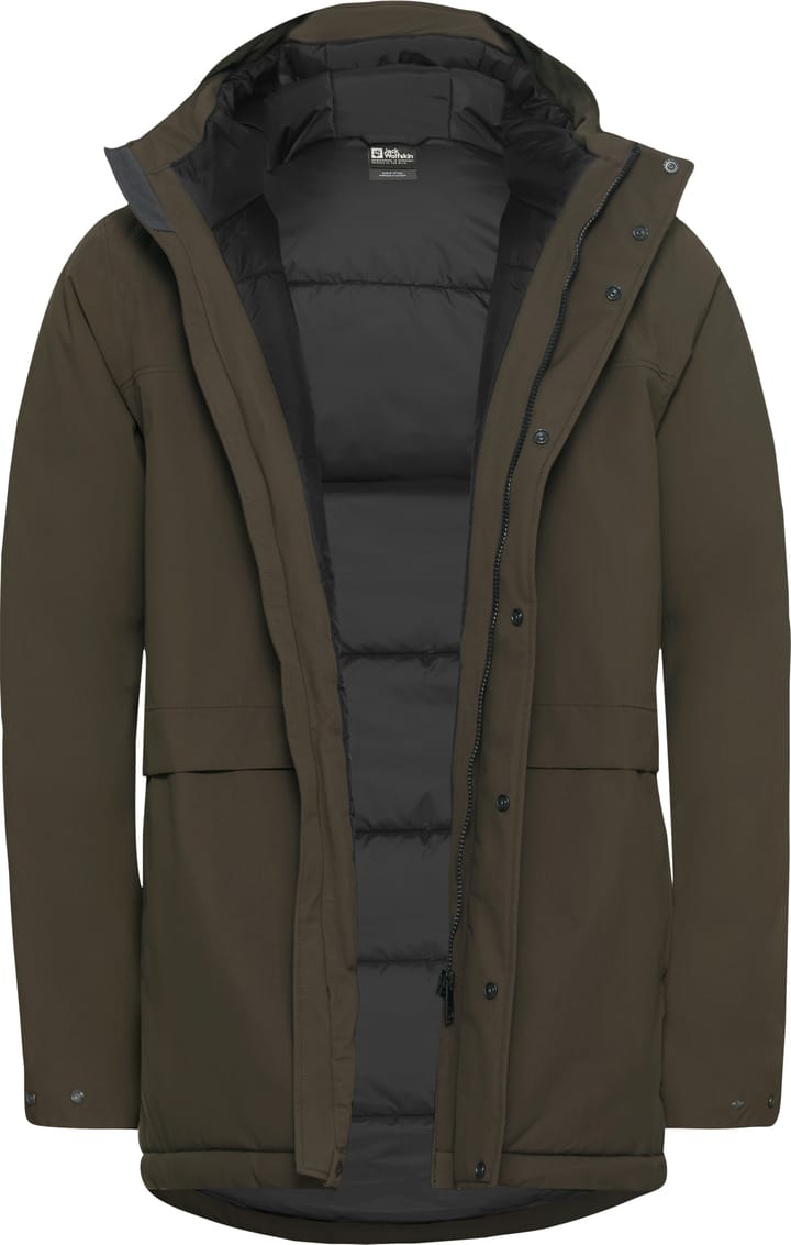 Jack Wolfskin Men's Cold Camp Coat Obsidian Moss Jack Wolfskin