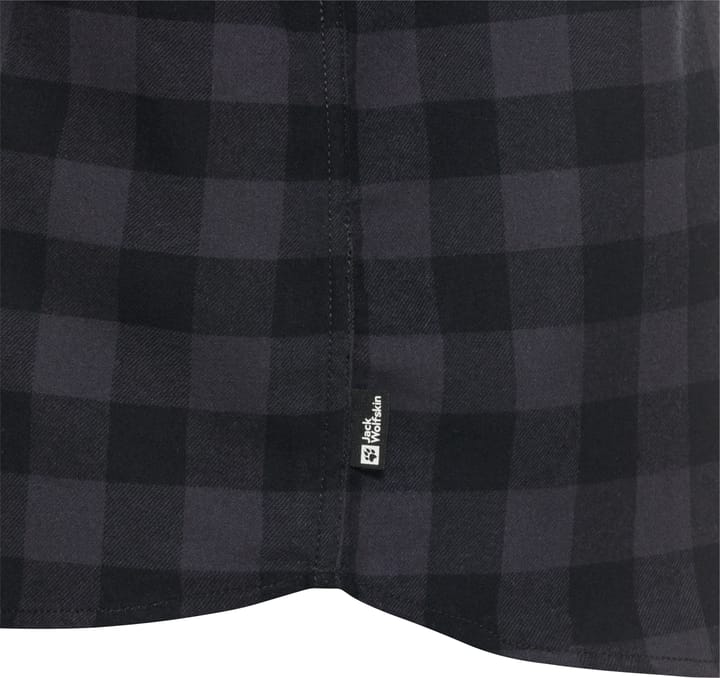 Jack Wolfskin Men's Lite Flannel Shirt  Check Black Jack Wolfskin