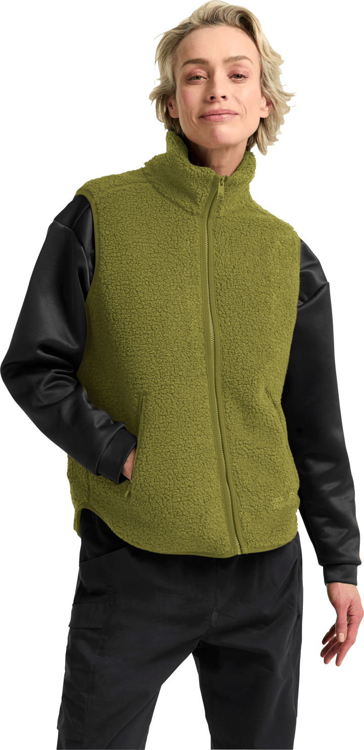 Jack Wolfskin Women's High Curl Vest Khaki Green Jack Wolfskin