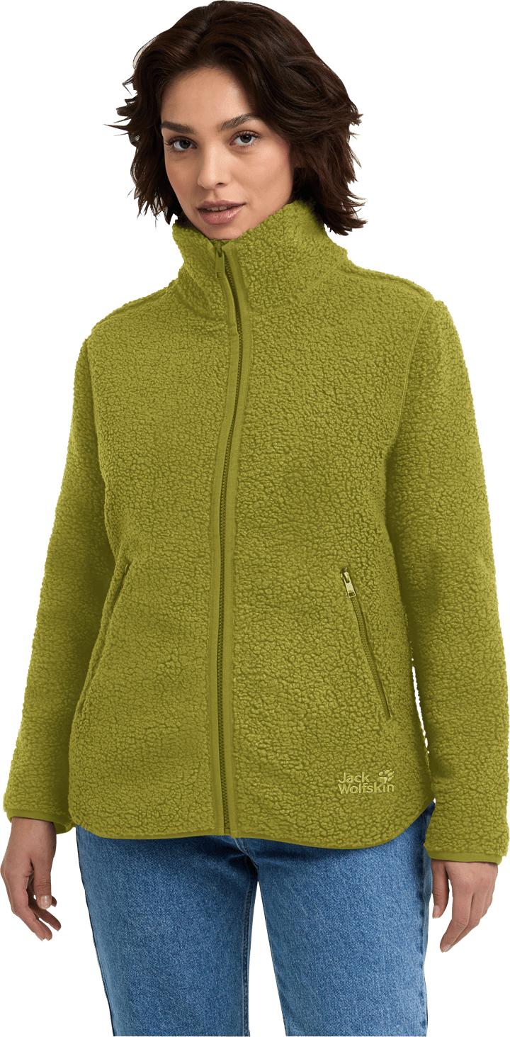 Jack Wolfskin Women's High Curl Jacket Khaki Green Jack Wolfskin